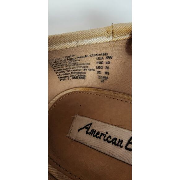 Universal Thread Women's Fabric Peep Toe Wedge Platform Heel Shoes Beige 8W - Picture 10 of 14